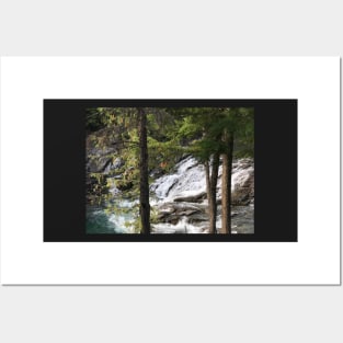 Waterfall in Woods Posters and Art